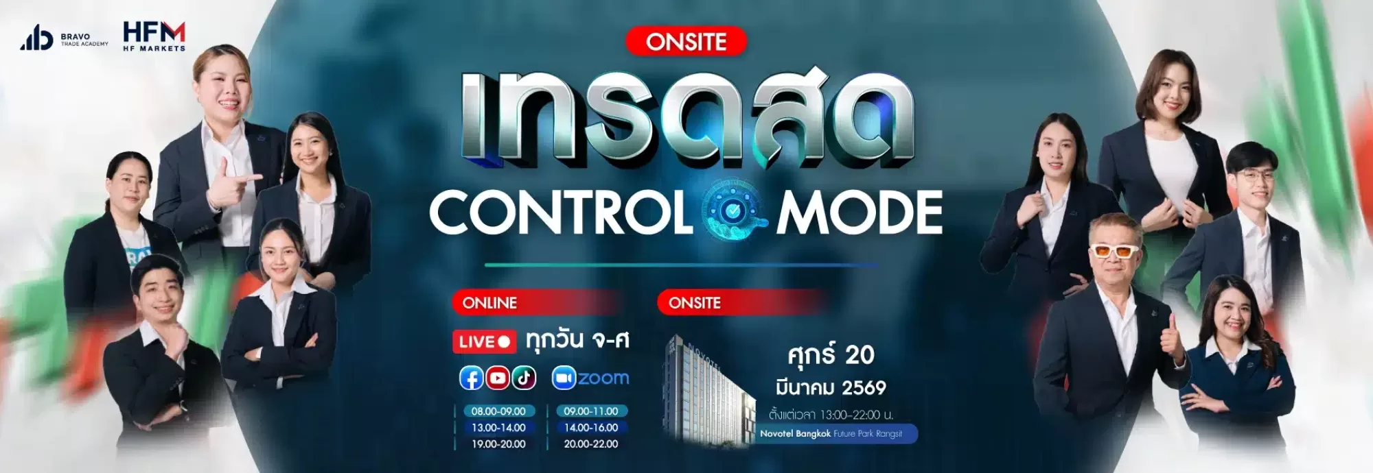 เทรดสด Bravo มีนาคม - Control Mode